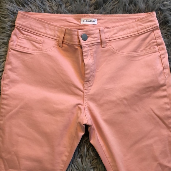 Peachy Pink Calvin Klein pants - Picture 2 of 5